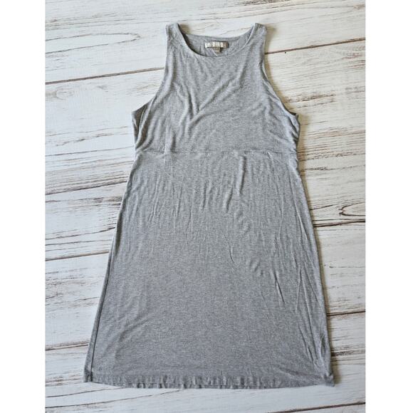 Athleta Light Heather Gray Santorini Thera Dress sz Large - Picture 1 of 7